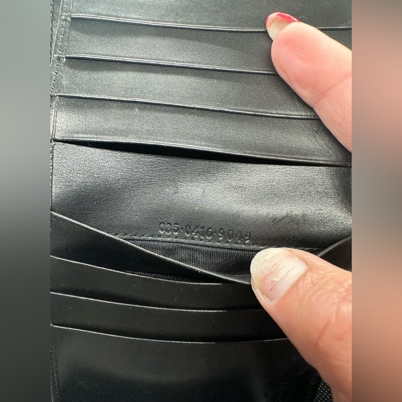 Gucci Canvas Snakeskin Print/Leather Bifold Wallet - Picture 5 of 8